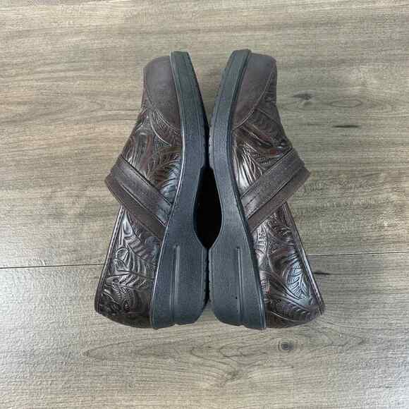 Easy Street Womens Brown Clogs Size 6.5 Slip On Comfort Arch Support - Picture 8 of 11